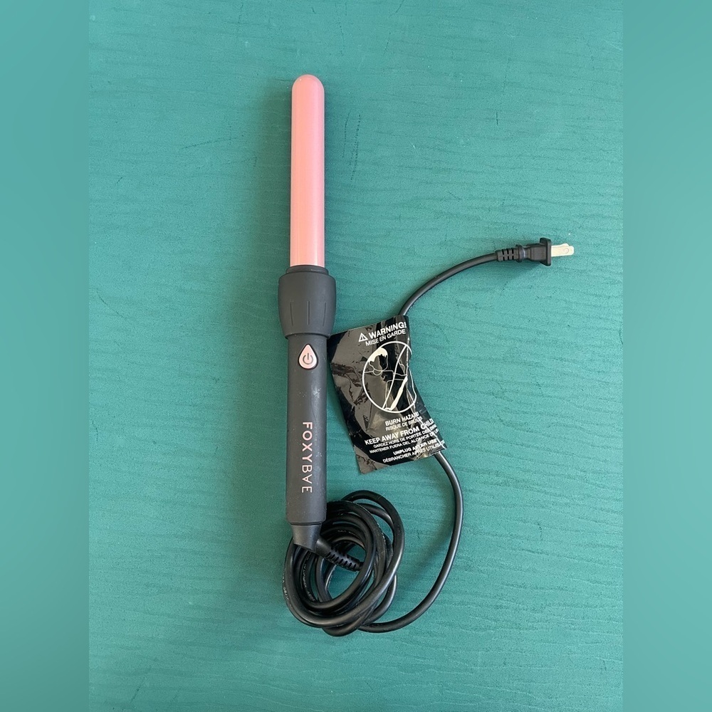 FOXYBAE 1" Curling Wand with Rose Gold Colored Barrel Hair Curling Tool
